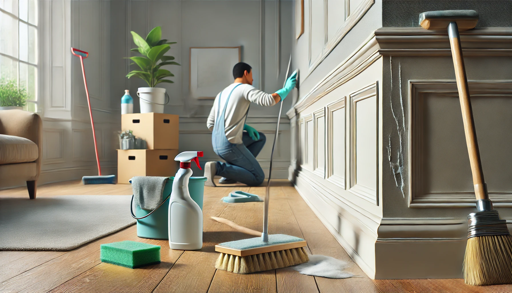 Clean the Walls and Baseboards