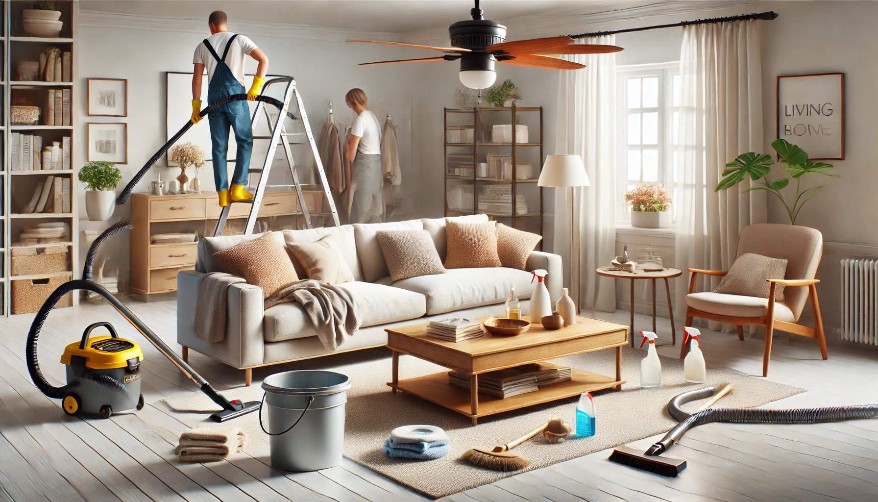 Deep Clean the Living Room
