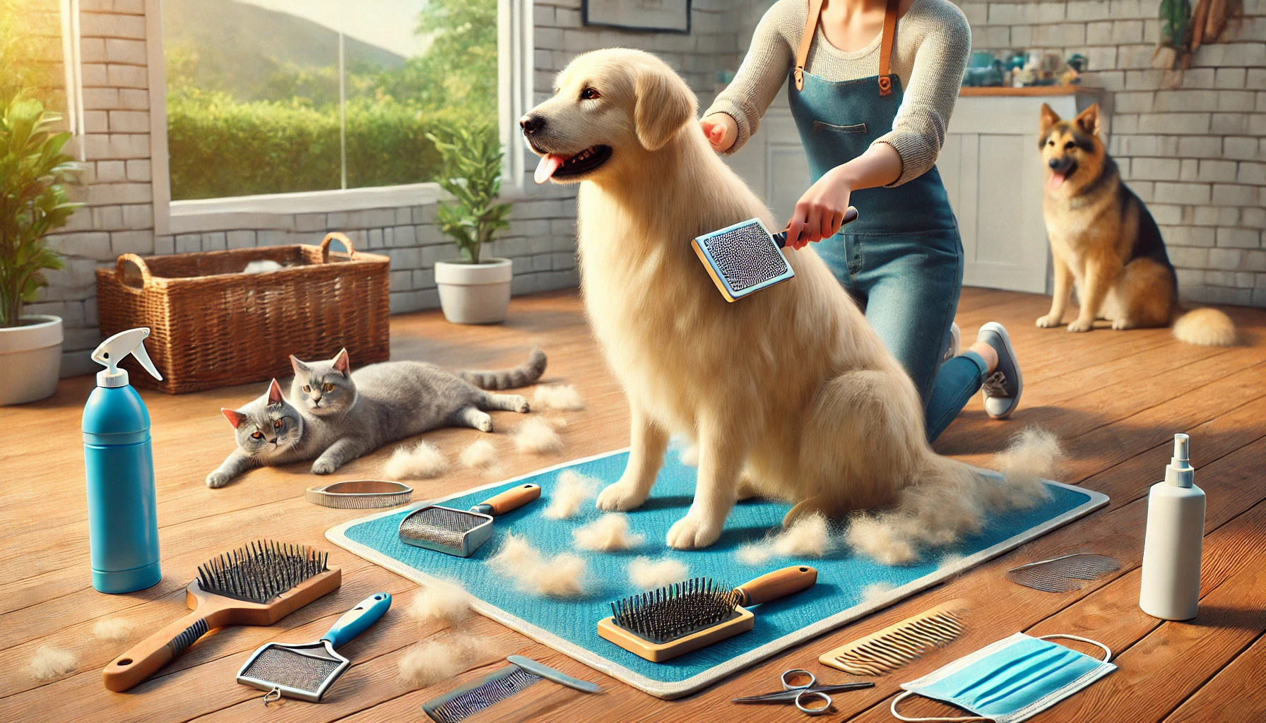 Groom Pets Regularly to Minimize Shedding