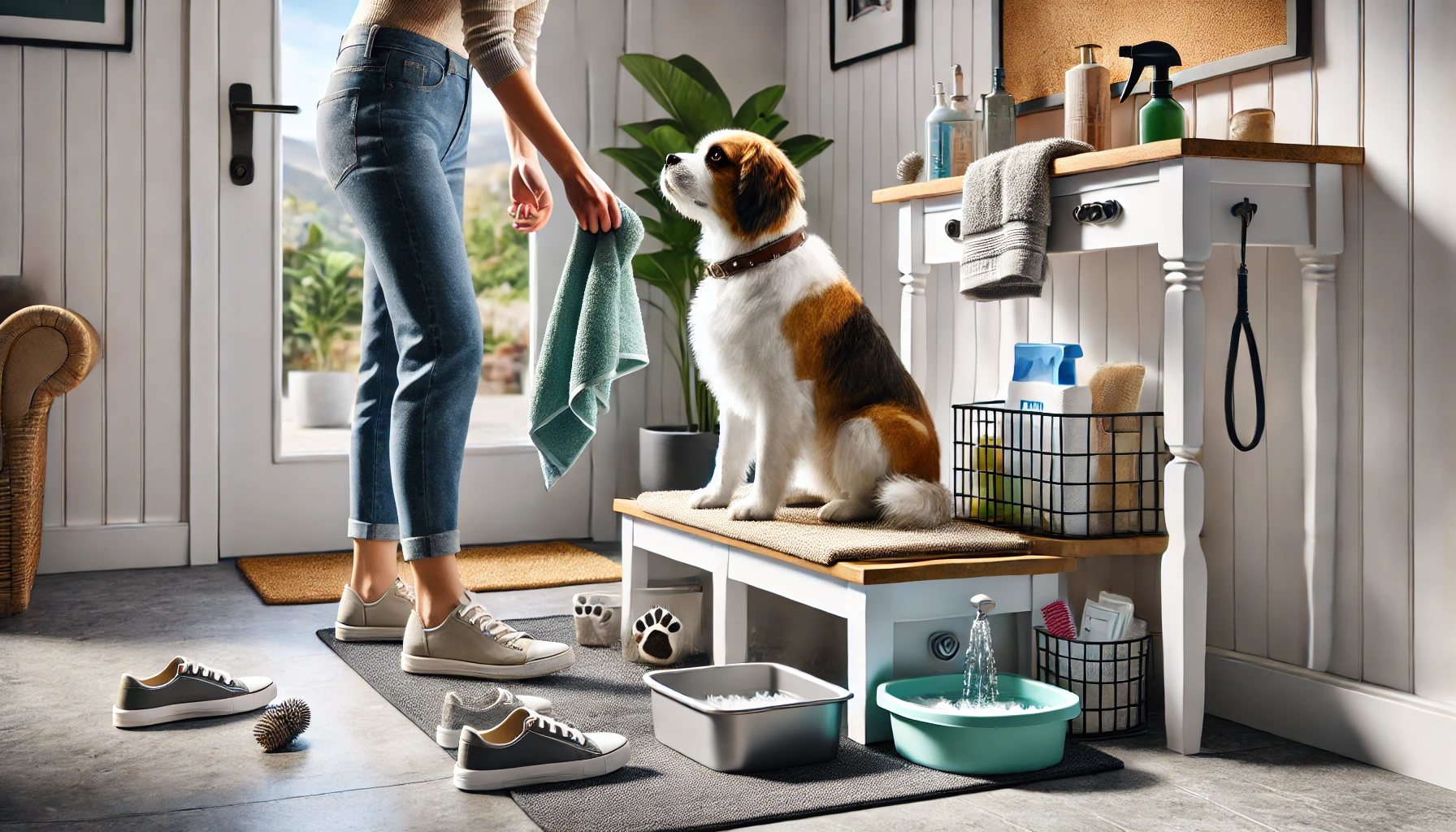Set Up a Pet Cleaning Station