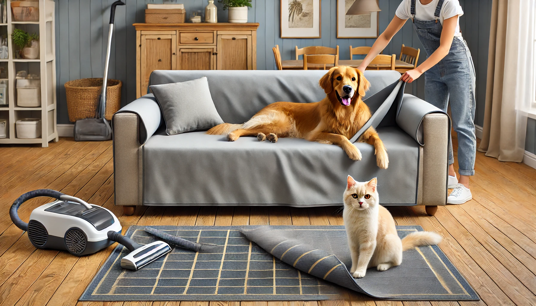 Use Area Rugs and Covers