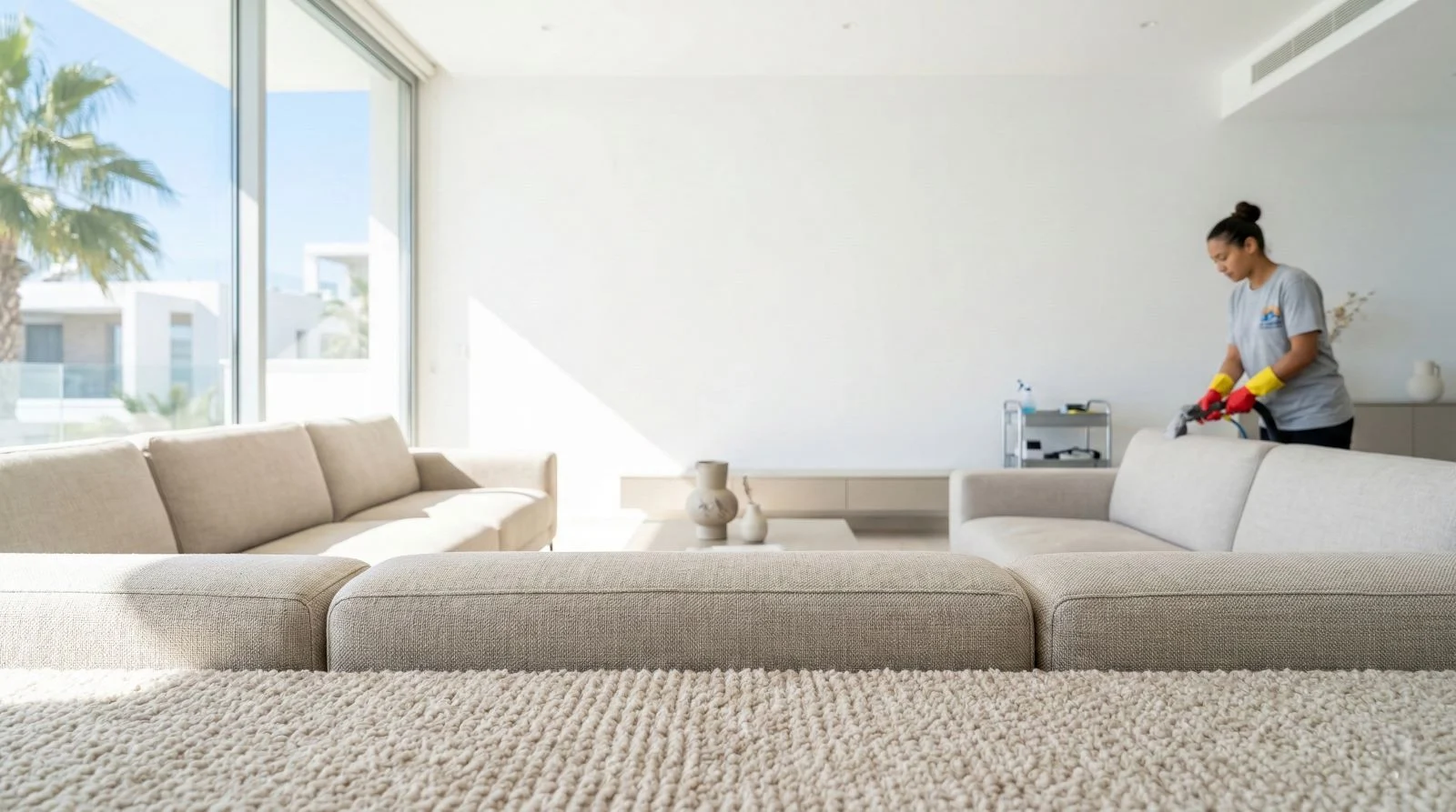 Carpet & Upholstery Cleaning in Limassol — Deep Fiber Sanitization
